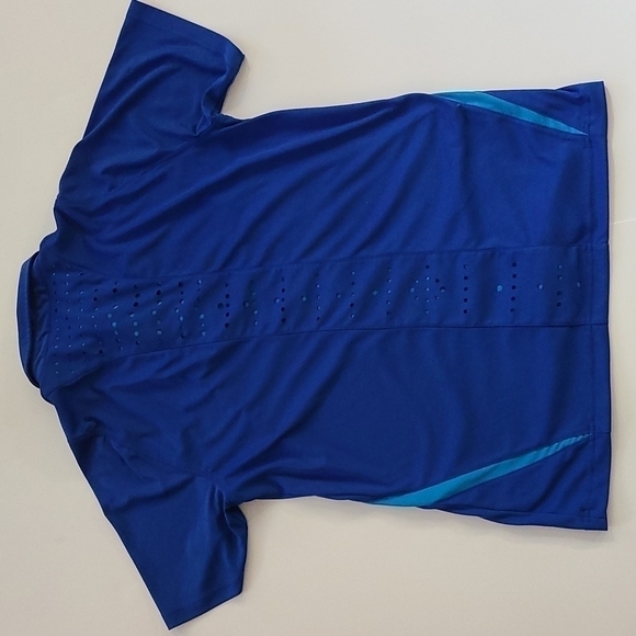 𝅺3/$20 Fila Sports Golf Blue Vented Polo Shirt - Picture 4 of 7